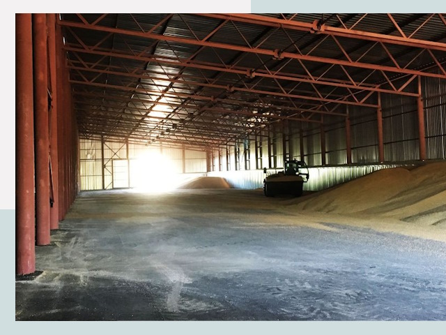 Строительство зернохранилищ в Колпино