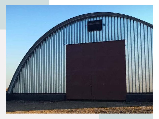 Бескаркасные ангары в Колпино