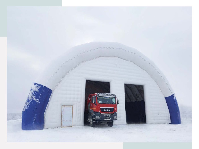 Мобильные ангары в Колпино