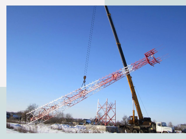 Строительство башен связи в Колпино от 619 руб.