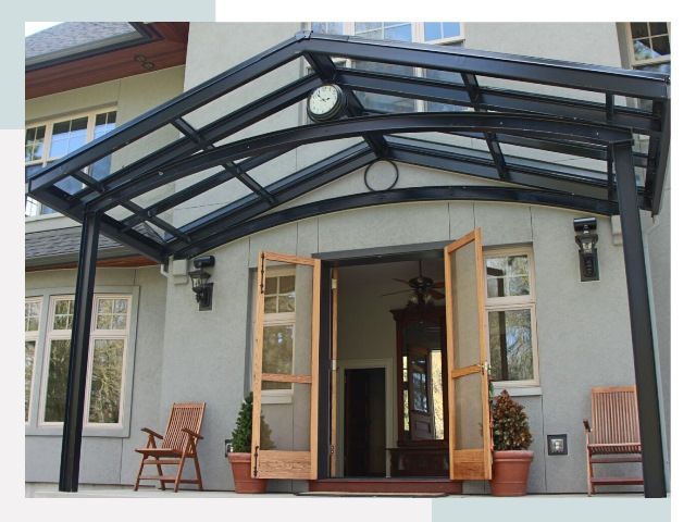 Козырьки металлические в Колпино