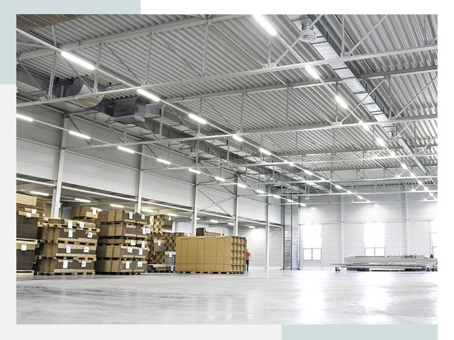 Освещение ангаров в Колпино