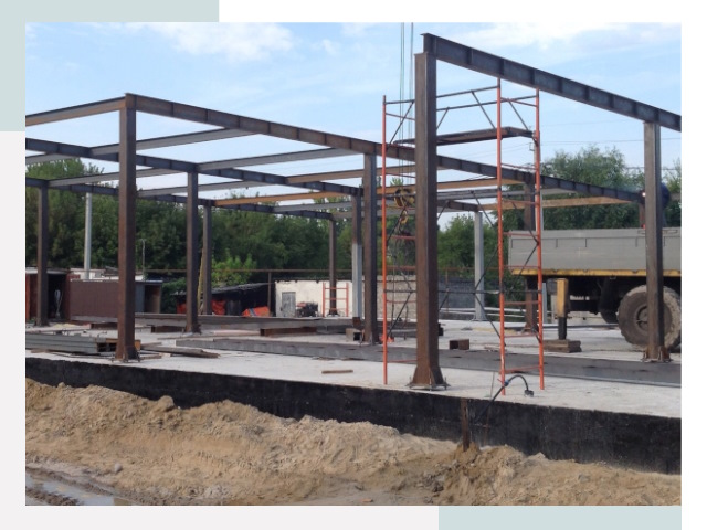 Фундамент для ангаров в Колпино