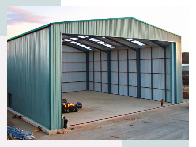 Строительство ангаров в Колпино